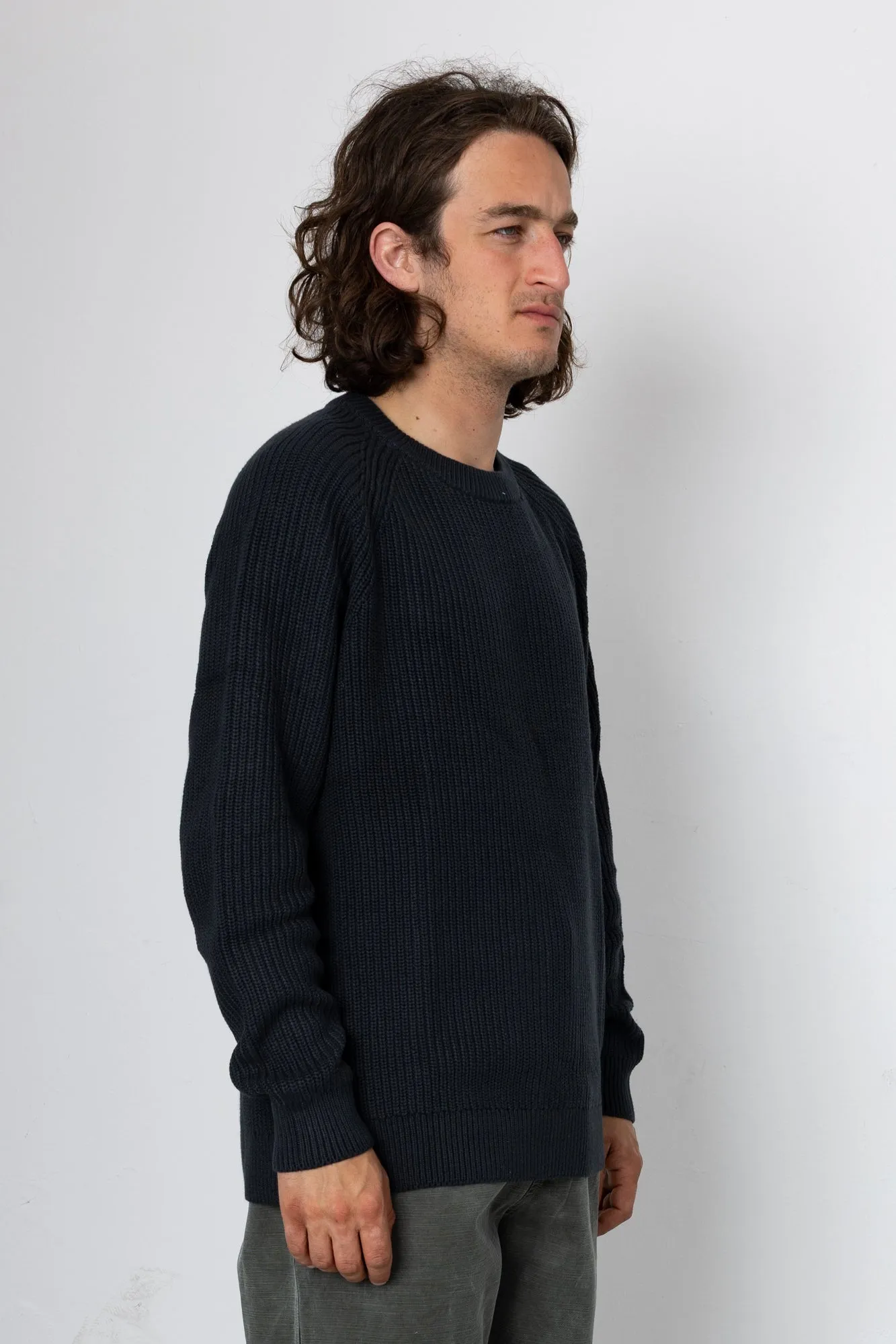 Hayley Raglan Crew - Washed Black sold by Folk product image thumbnail 2