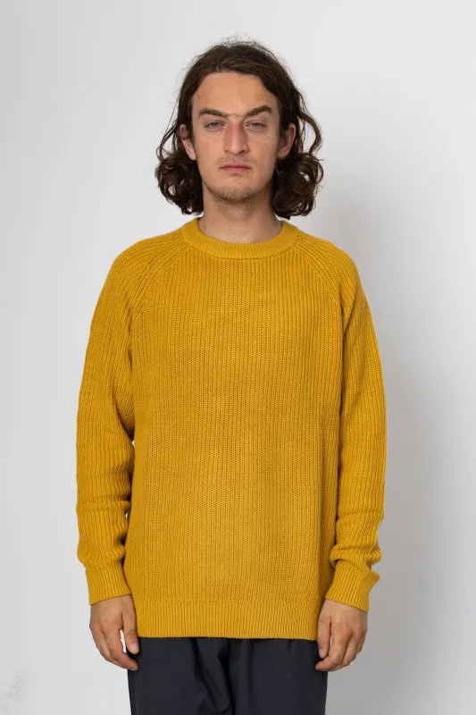 Hayley Raglan Crew - Mustard made by Folk