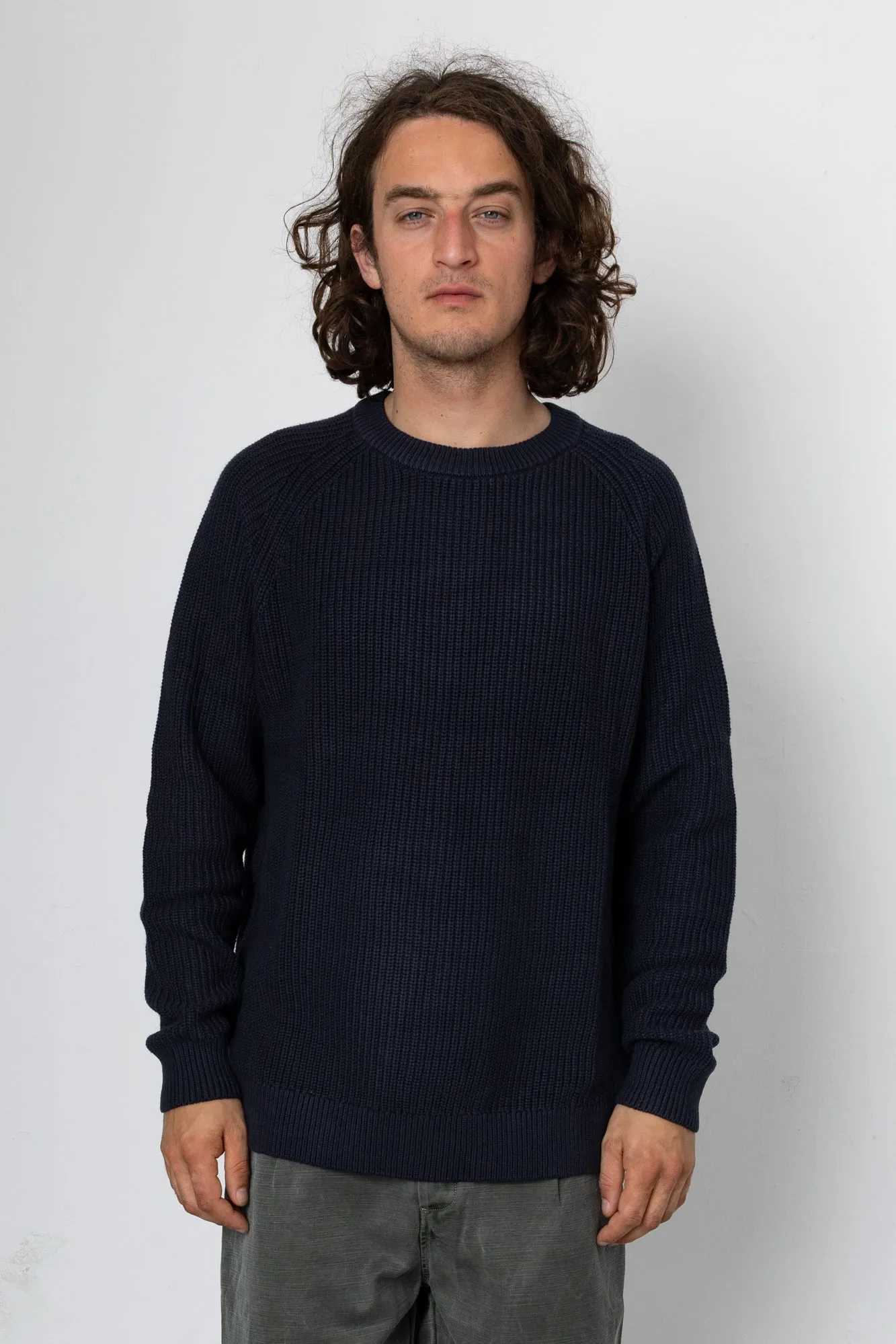 Hayley Raglan Crew - Dark Midnight sold by Folk