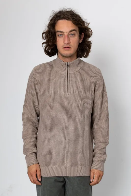 Hayley Q-Zip - Taupe made by Folk