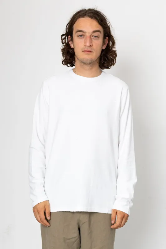 Ray Long Sleeve T-Shirt - Optic White made by Folk