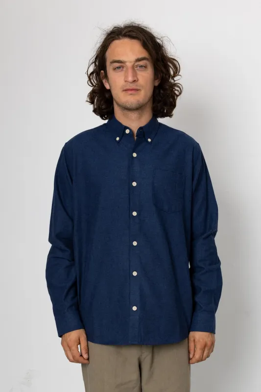 Lewis Long Sleeve Shirt - Navy / Blue made by Folk
