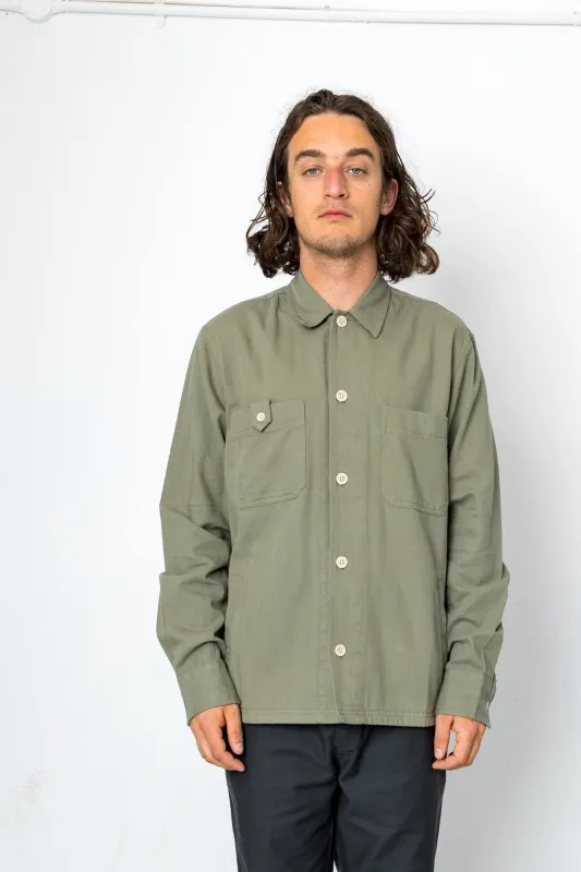 Hansen Overshirt - Khaki made by Folk