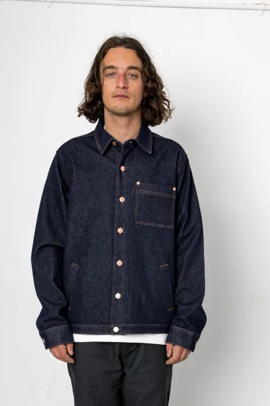 Doherty Jean Jacket - Raw Denim made by Folk
