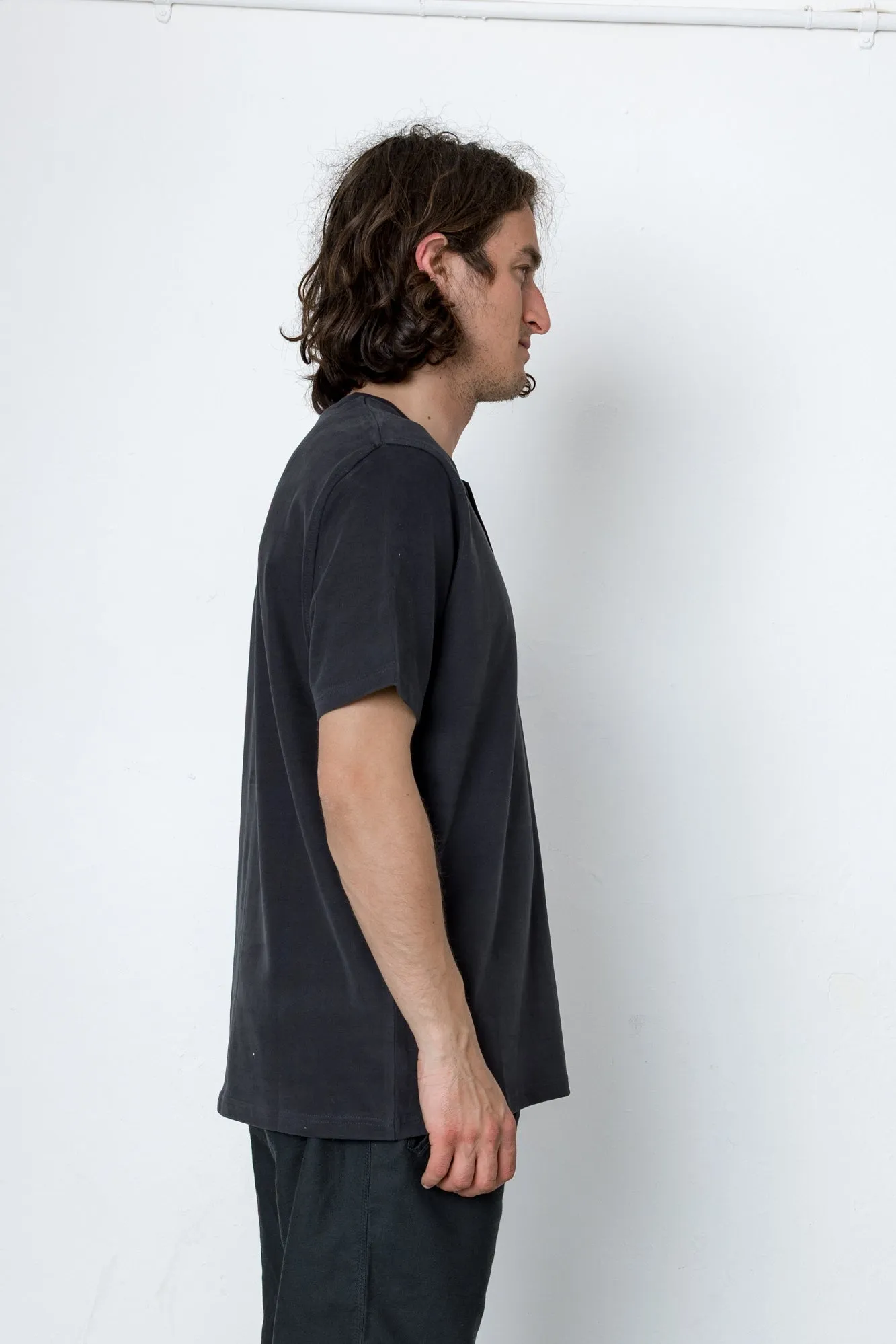 Gus Henly T-Shirt - Washed Black sold by Folk product image thumbnail 3