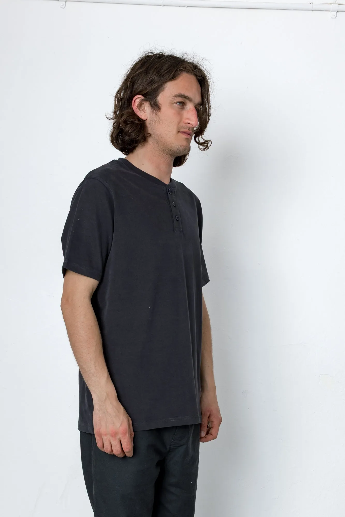 Gus Henly T-Shirt - Washed Black sold by Folk product image thumbnail 2