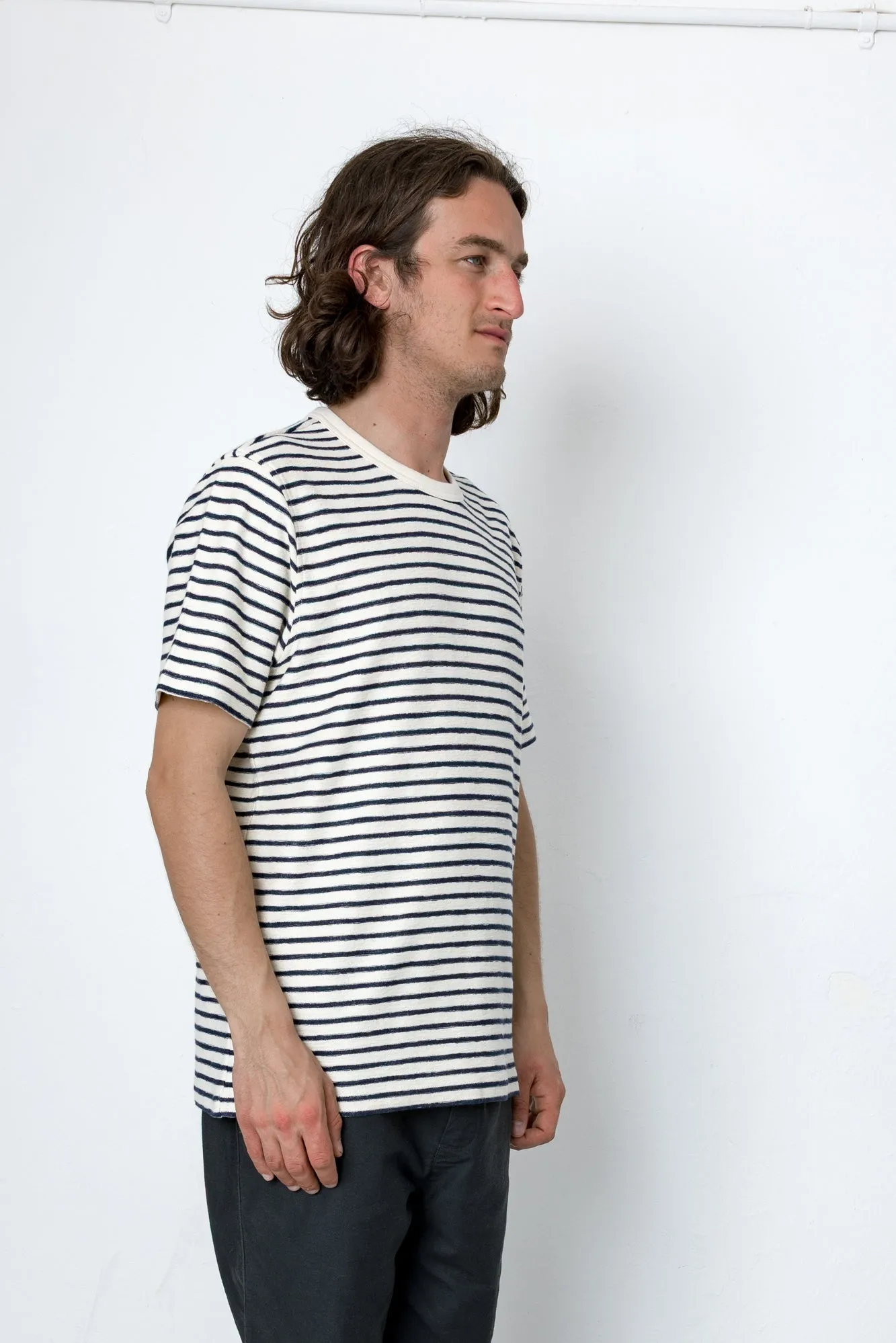 Cornell T-Shirt - Ecru / Navy sold by Folk product image thumbnail 2