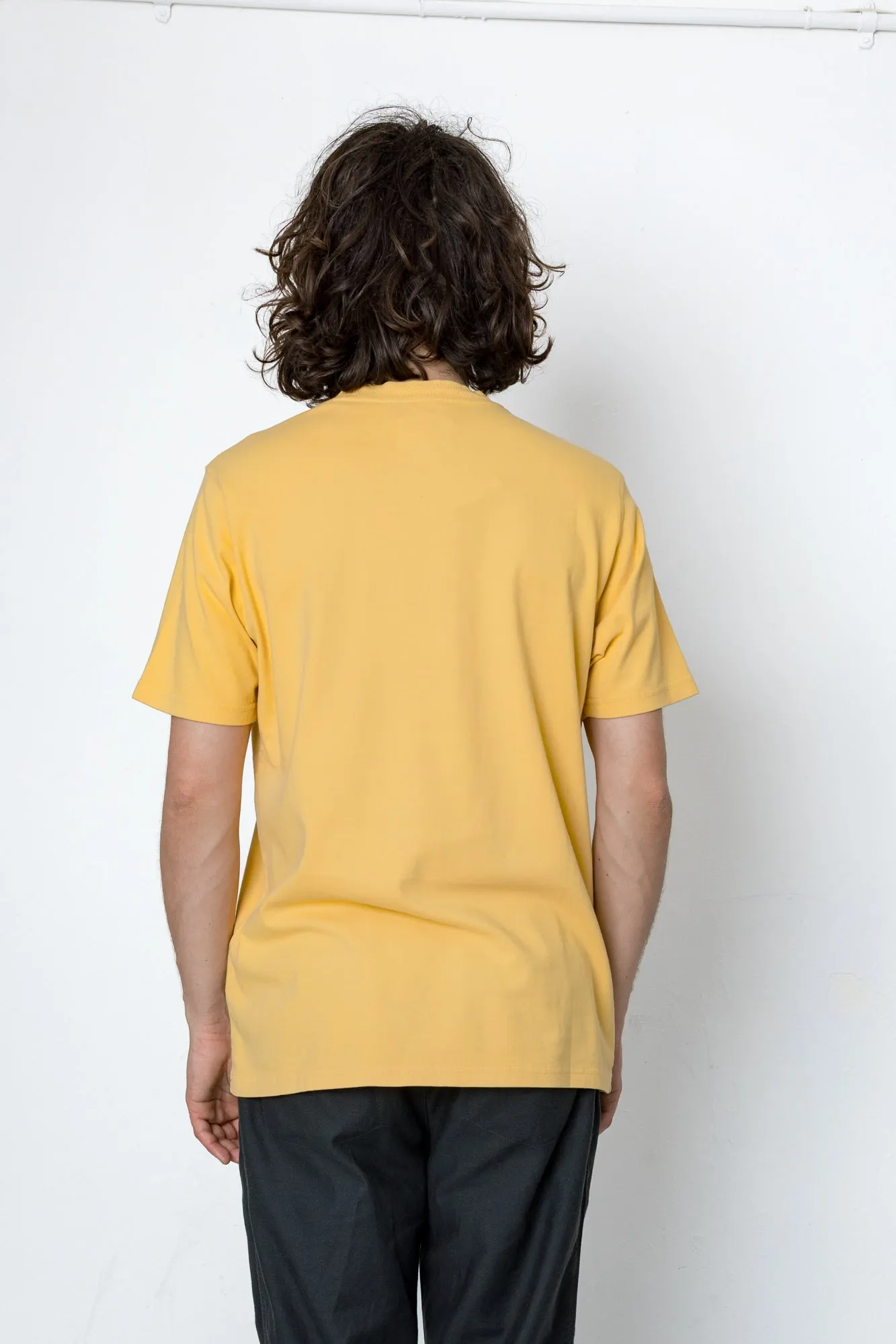 Jacquard Neck T-Shirt - Ochre sold by Folk product image thumbnail 4