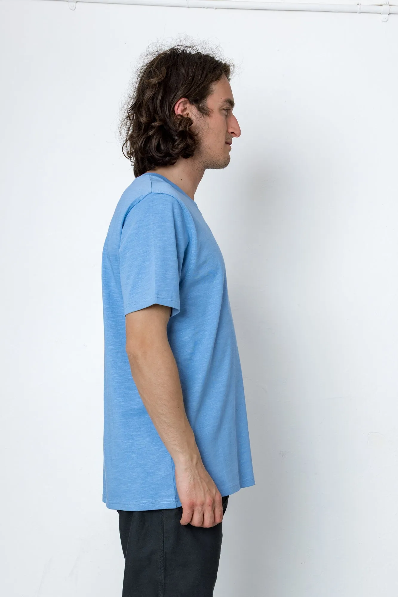 Marker Heavy Slub T-Shirt - Indigo sold by Folk product image thumbnail 3