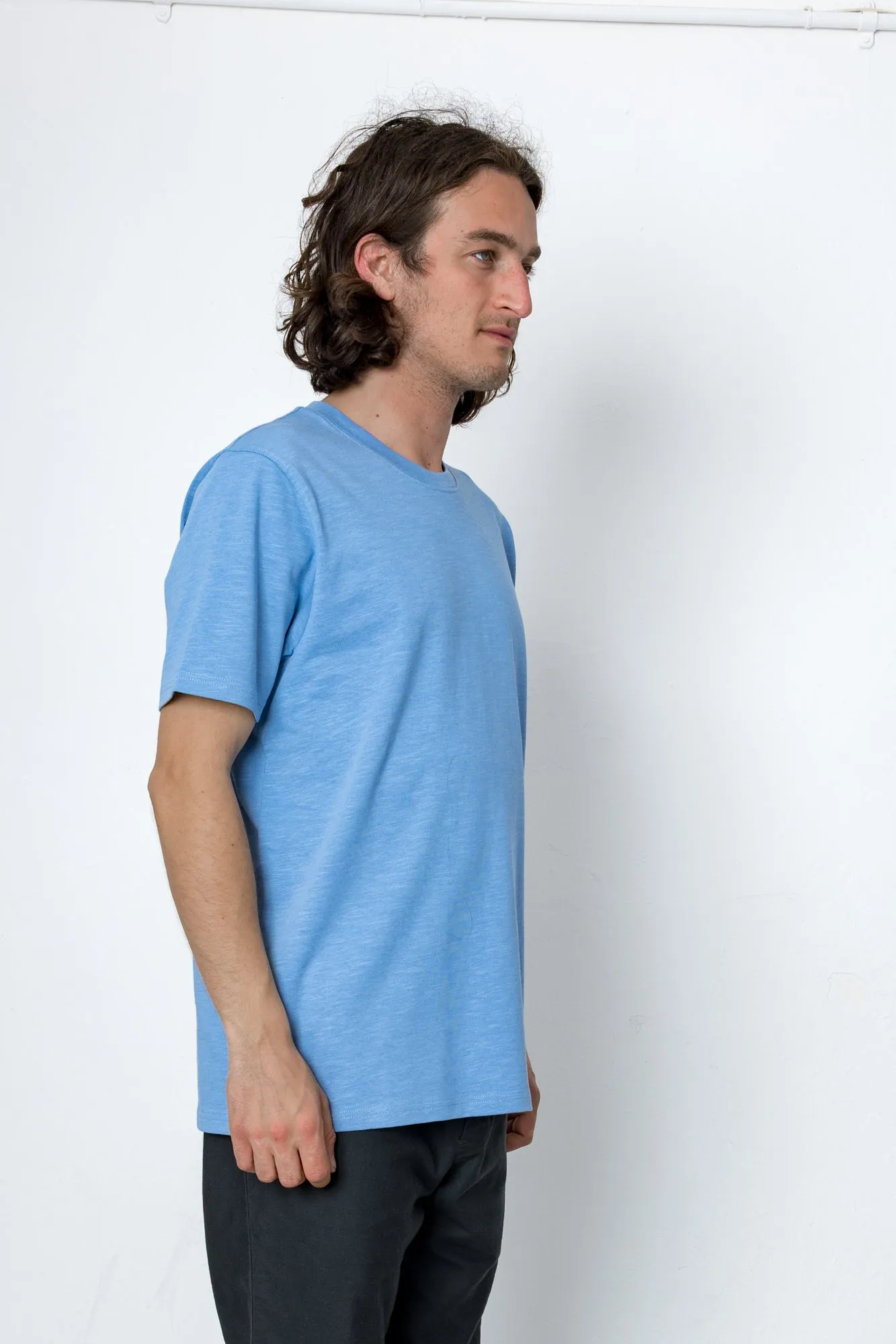 Marker Heavy Slub T-Shirt - Indigo sold by Folk product image thumbnail 2