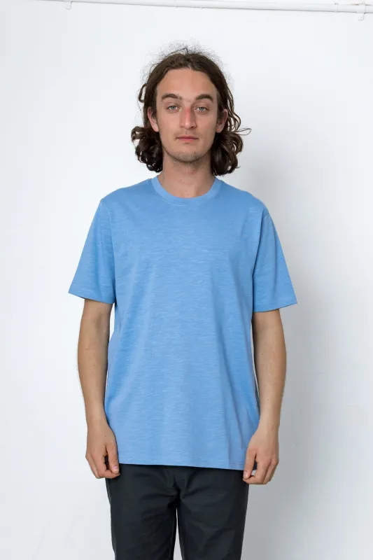 Marker Heavy Slub T-Shirt - Indigo made by Folk