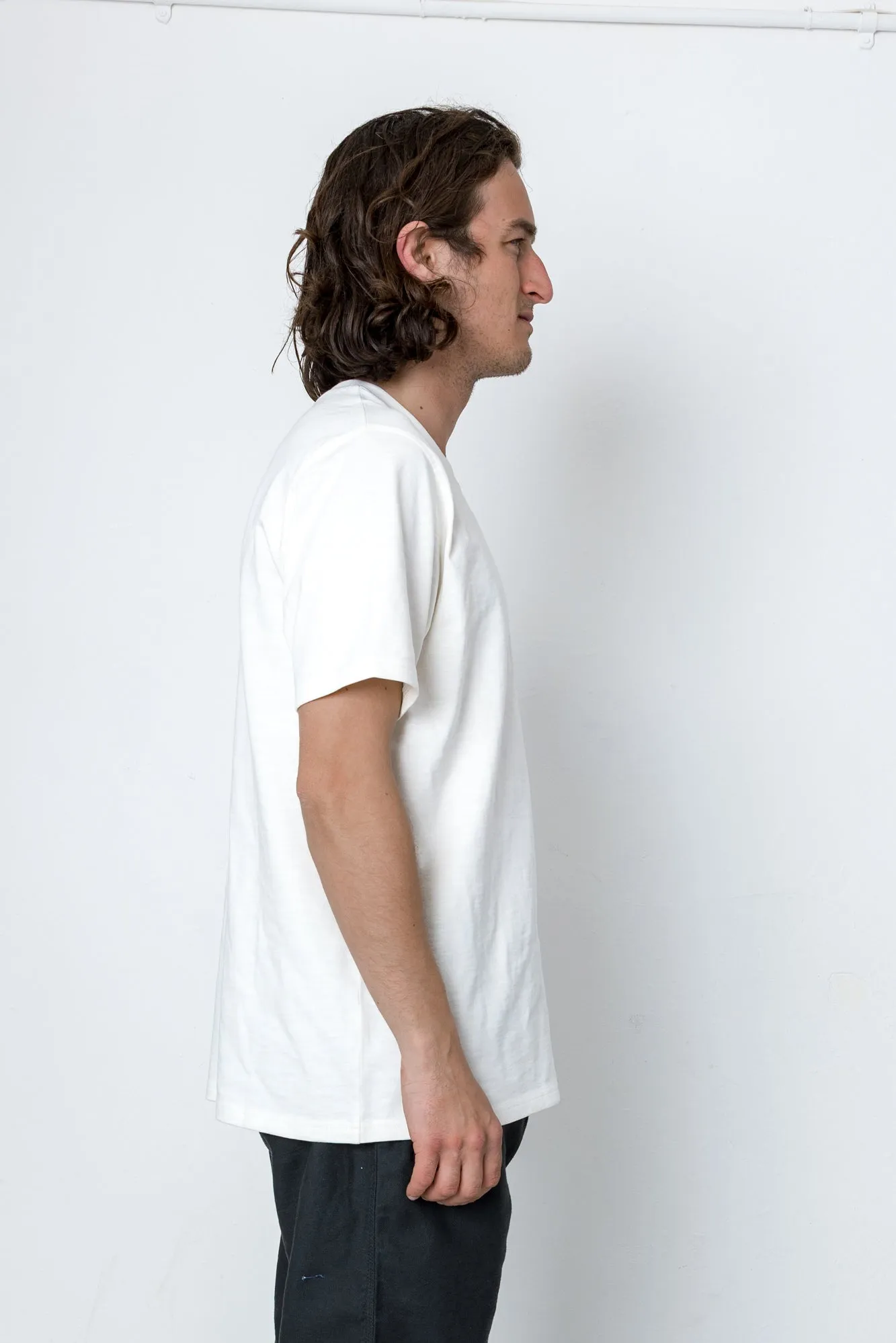 Marker Heavy Slub T-Shirt - Off White sold by Folk product image thumbnail 3
