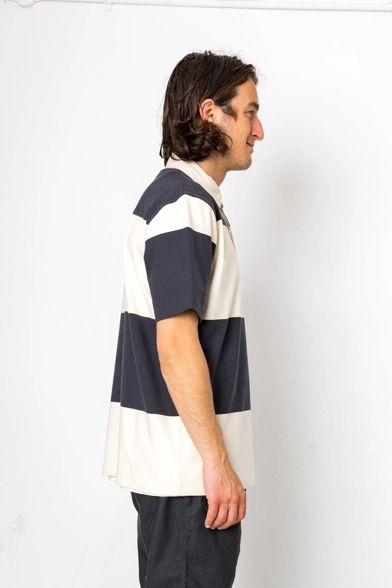 Trikot Rugby Polo - Washed Black / Ecru sold by Folk product image thumbnail 3