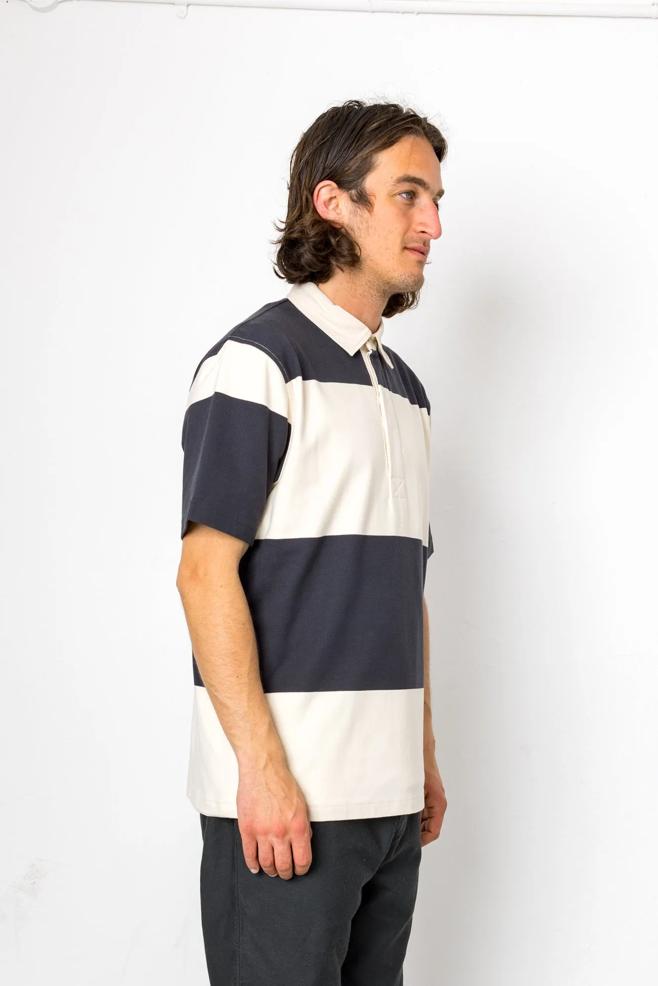 Trikot Rugby Polo - Washed Black / Ecru sold by Folk product image thumbnail 2