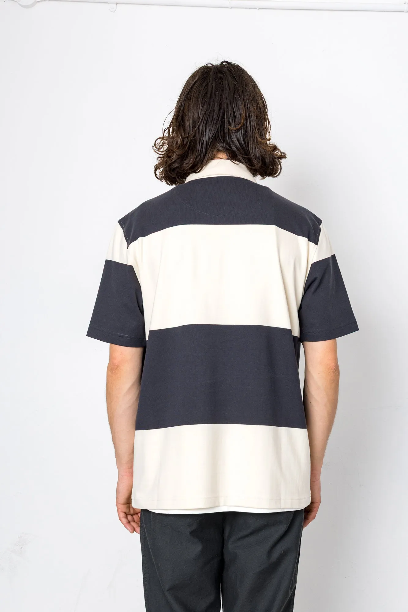 Trikot Rugby Polo - Washed Black / Ecru sold by Folk product image thumbnail 4