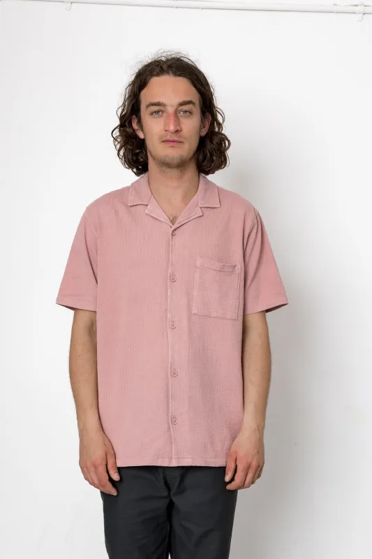 Rice Revere Shirt - Dusty Pink made by Folk