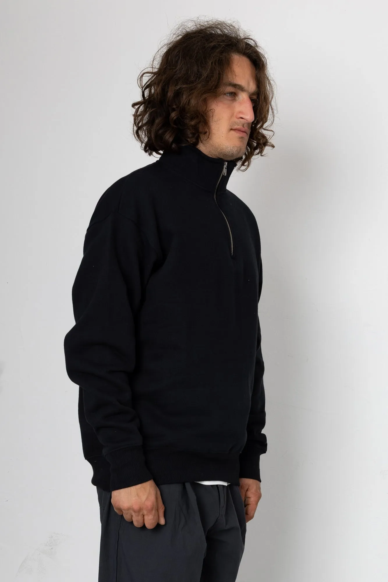Edwin Fleece Sweatshirt - Black sold by Folk product image thumbnail 2