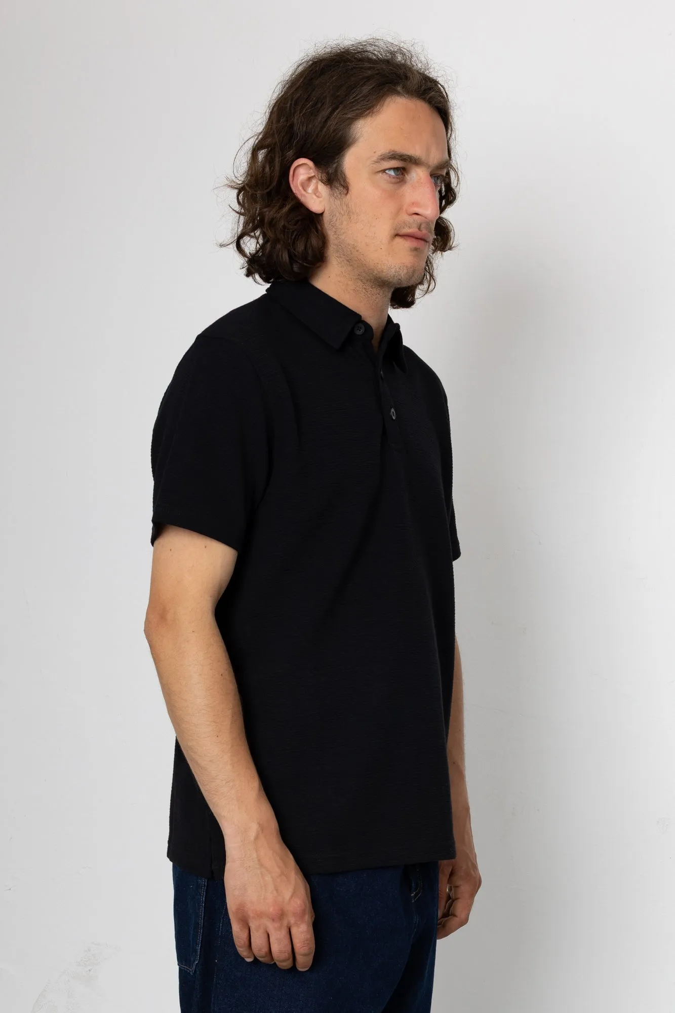 Delta Polo - Black sold by Folk product image thumbnail 2