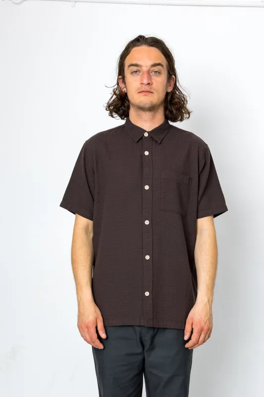 Wilkes Pocket Shirt - Chocolate made by Folk