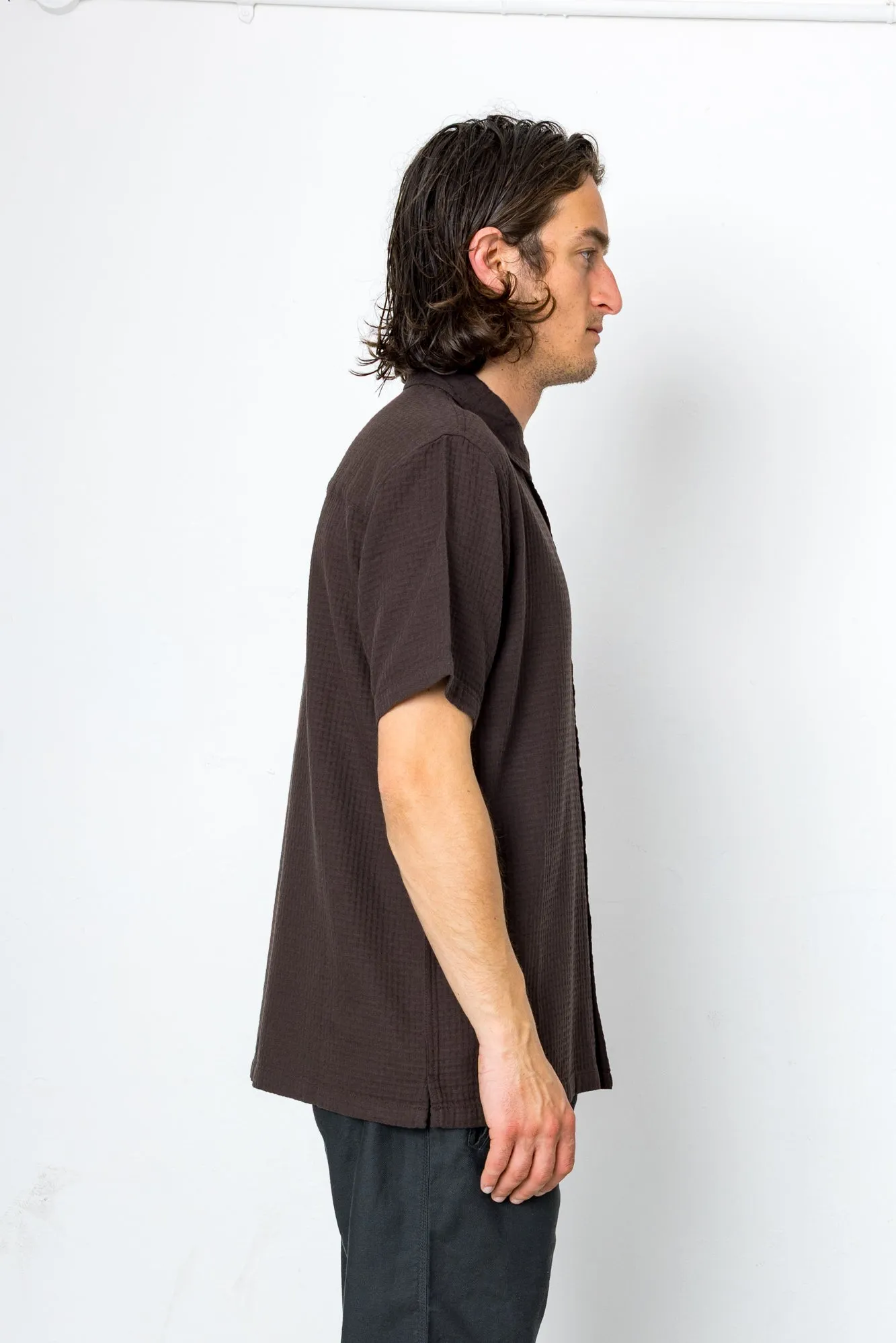 Wilkes Pocket Shirt - Chocolate sold by Folk product image thumbnail 3