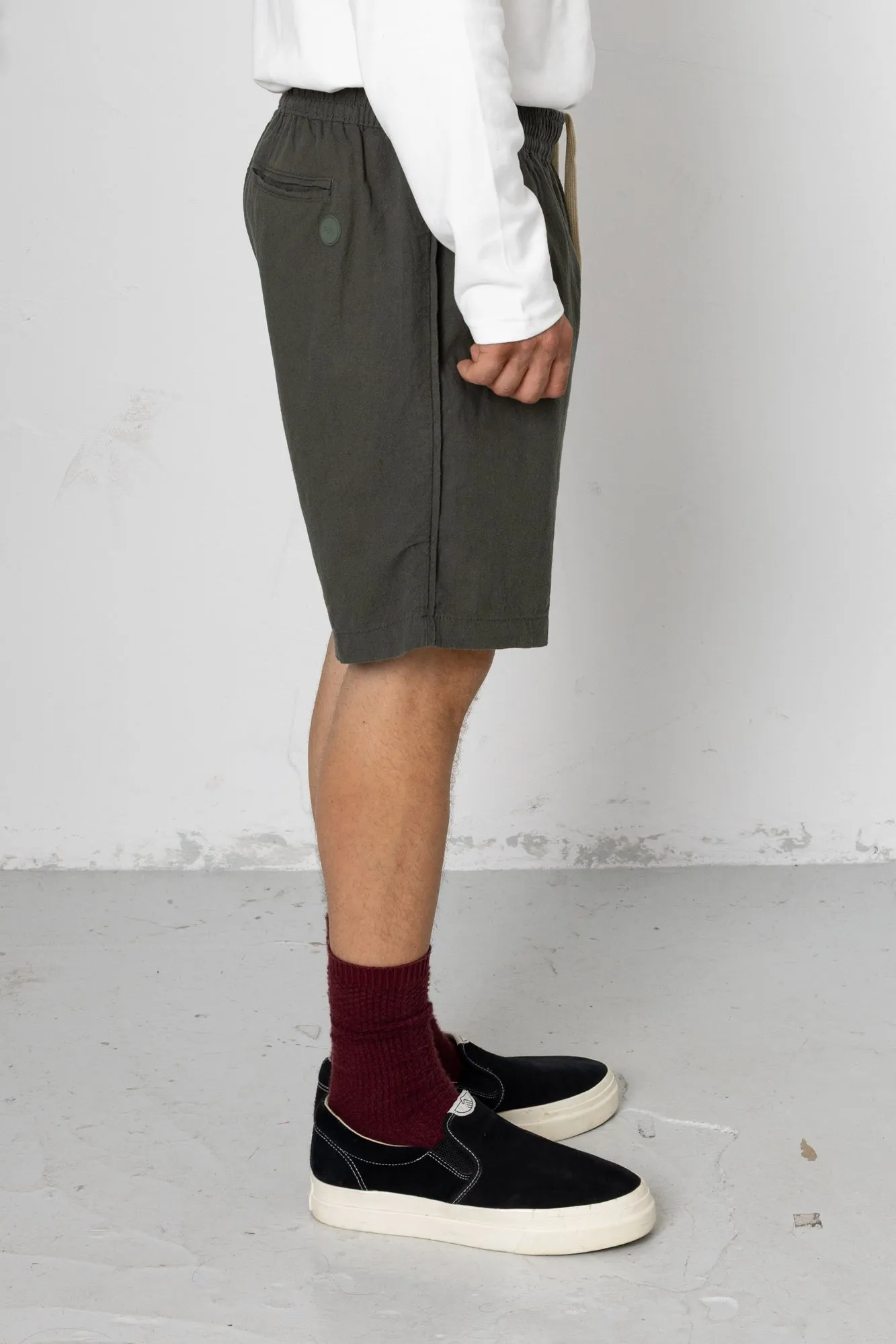 Darwin Crinkle Assembly Short - Choco Green sold by Folk product image thumbnail 3