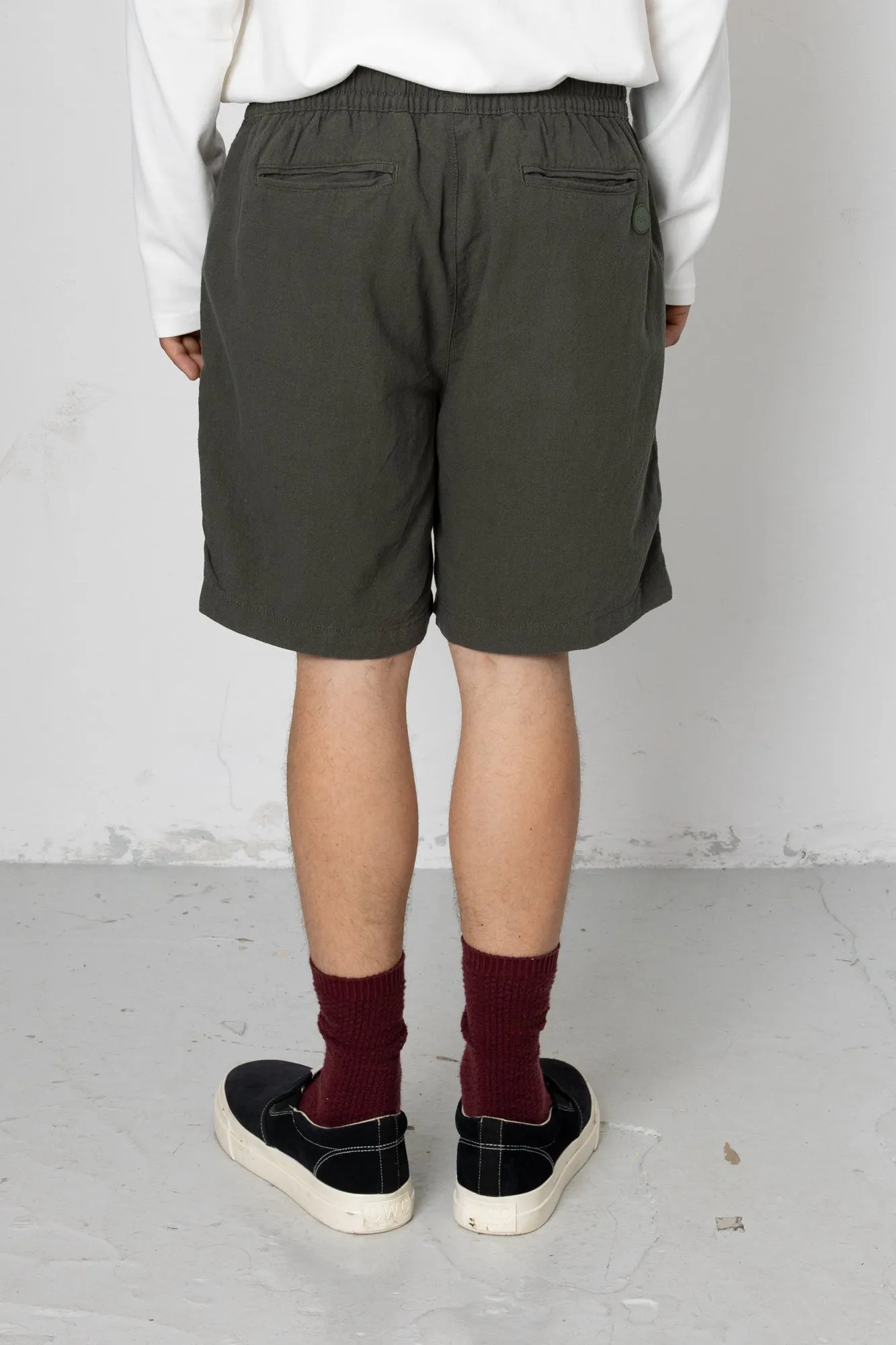 Darwin Crinkle Assembly Short - Choco Green sold by Folk product image thumbnail 4