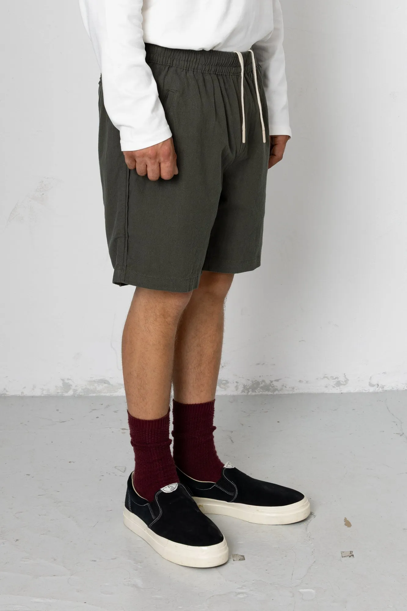 Darwin Crinkle Assembly Short - Choco Green sold by Folk product image thumbnail 2