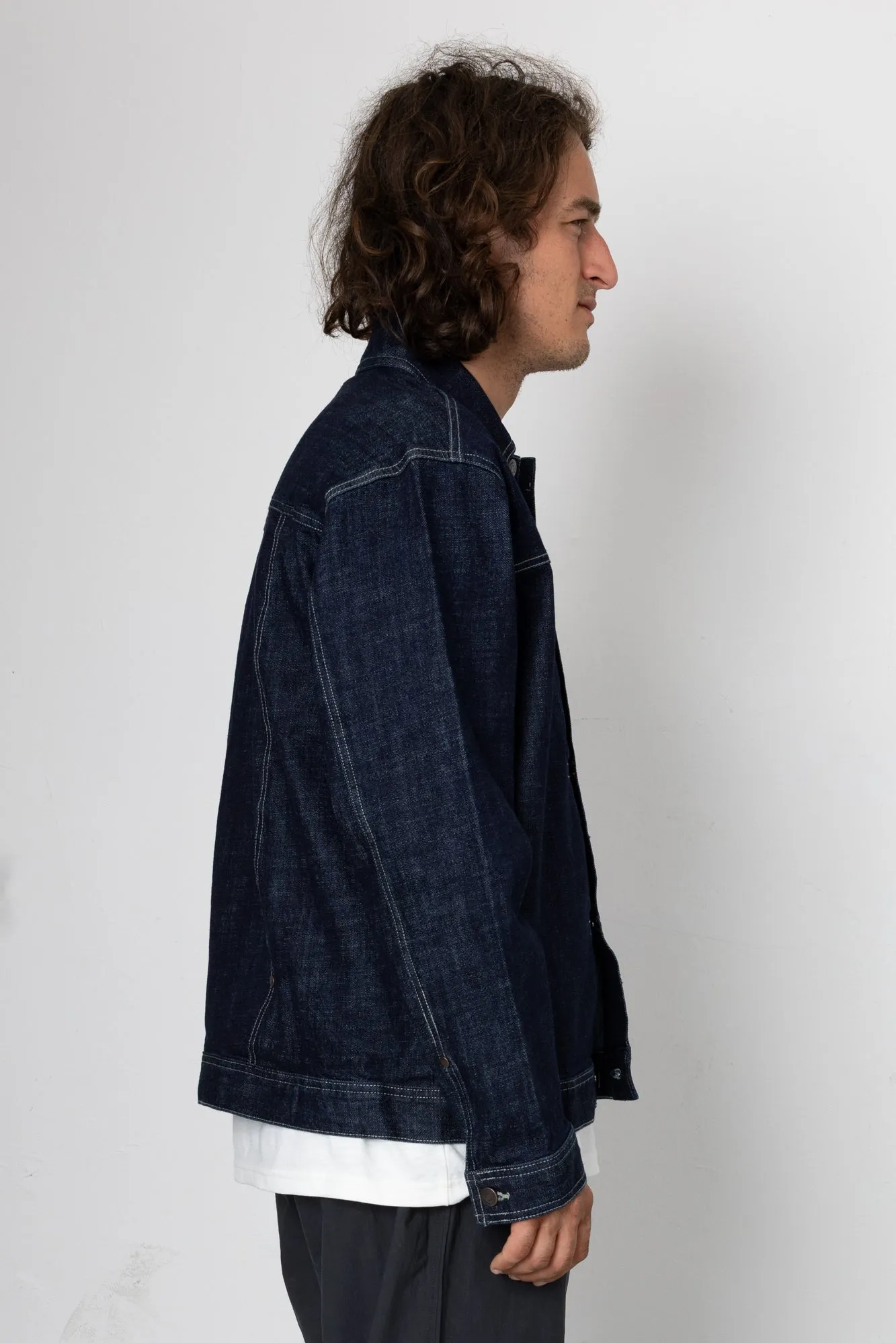 Herbie Shacket - Denim sold by Folk product image thumbnail 3