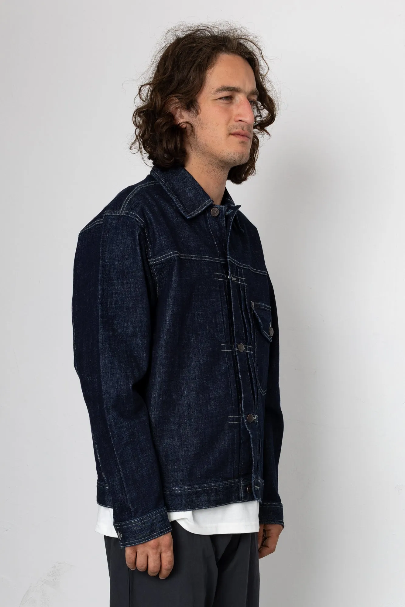 Herbie Shacket - Denim sold by Folk product image thumbnail 2