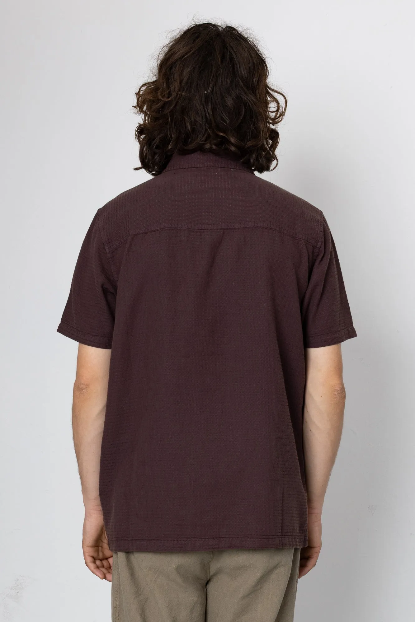 Devon 2 Shirt - Dark Burgundy sold by Folk product image thumbnail 4