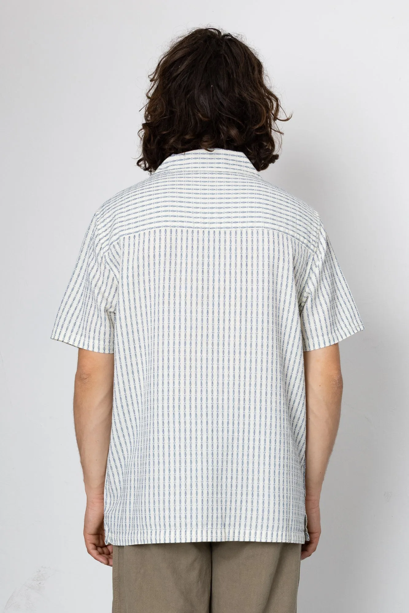Harris Short Sleeve Shirt - Soft Blue / Ecru sold by Folk product image thumbnail 4