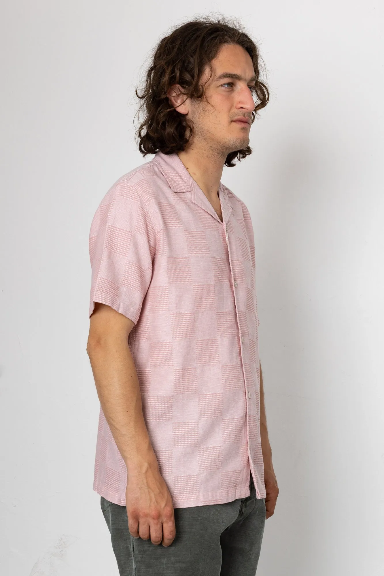 Patch Short Sleeve Shirt - Soft Pink sold by Folk product image thumbnail 2