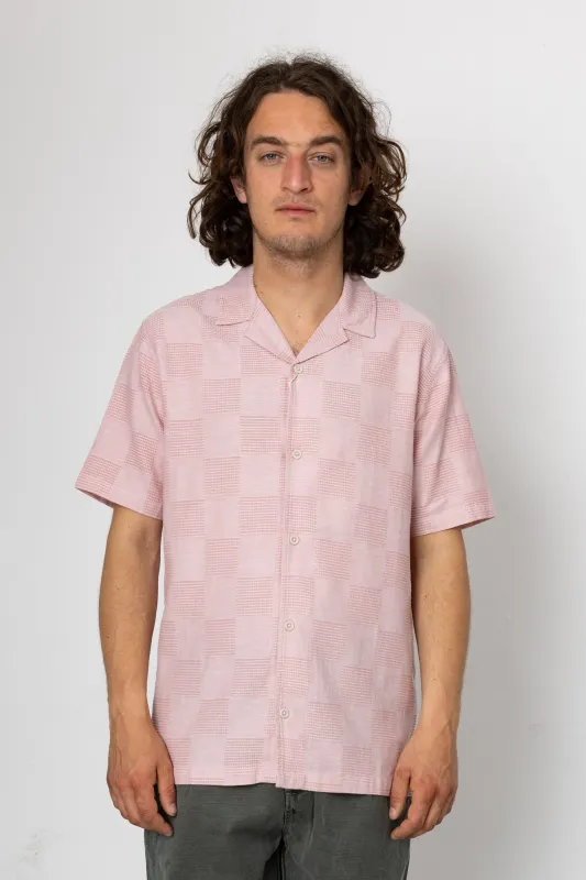 Patch Short Sleeve Shirt - Soft Pink made by Folk
