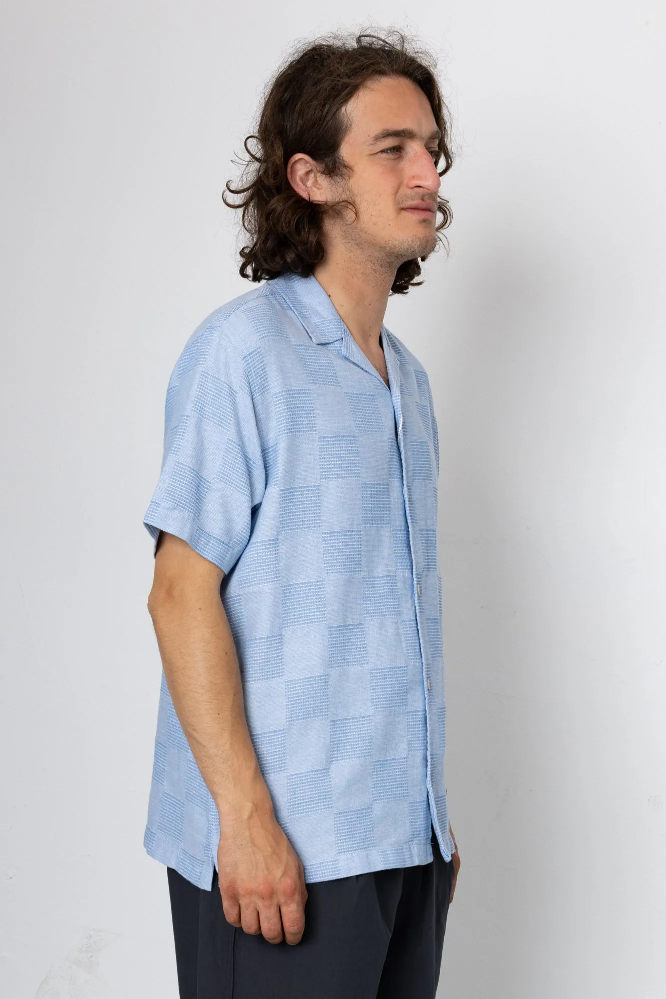 Patch Short Sleeve Shirt - New Blue sold by Folk product image thumbnail 2