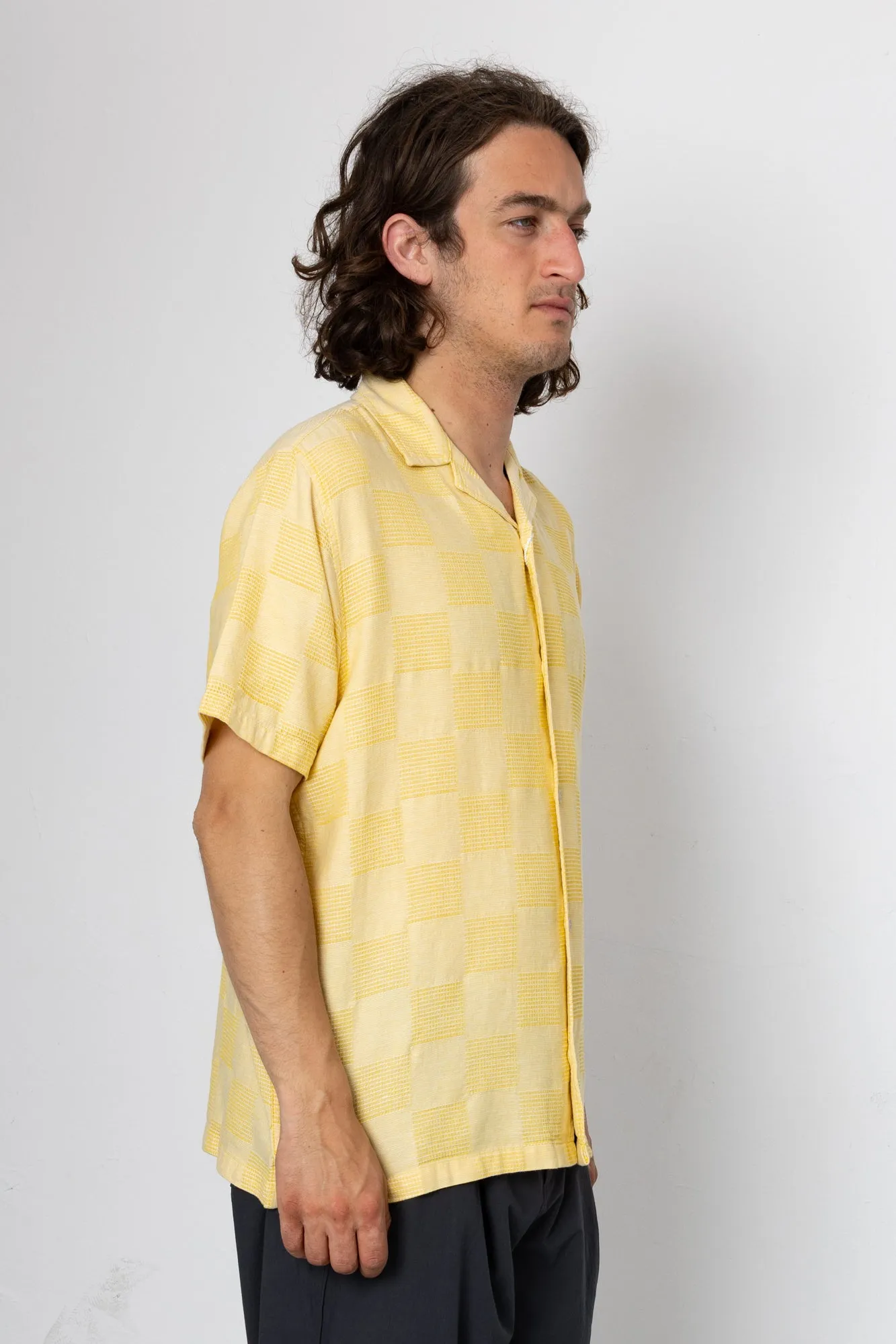 Patch Short Sleeve Shirt - Soft Yellow sold by Folk product image thumbnail 2