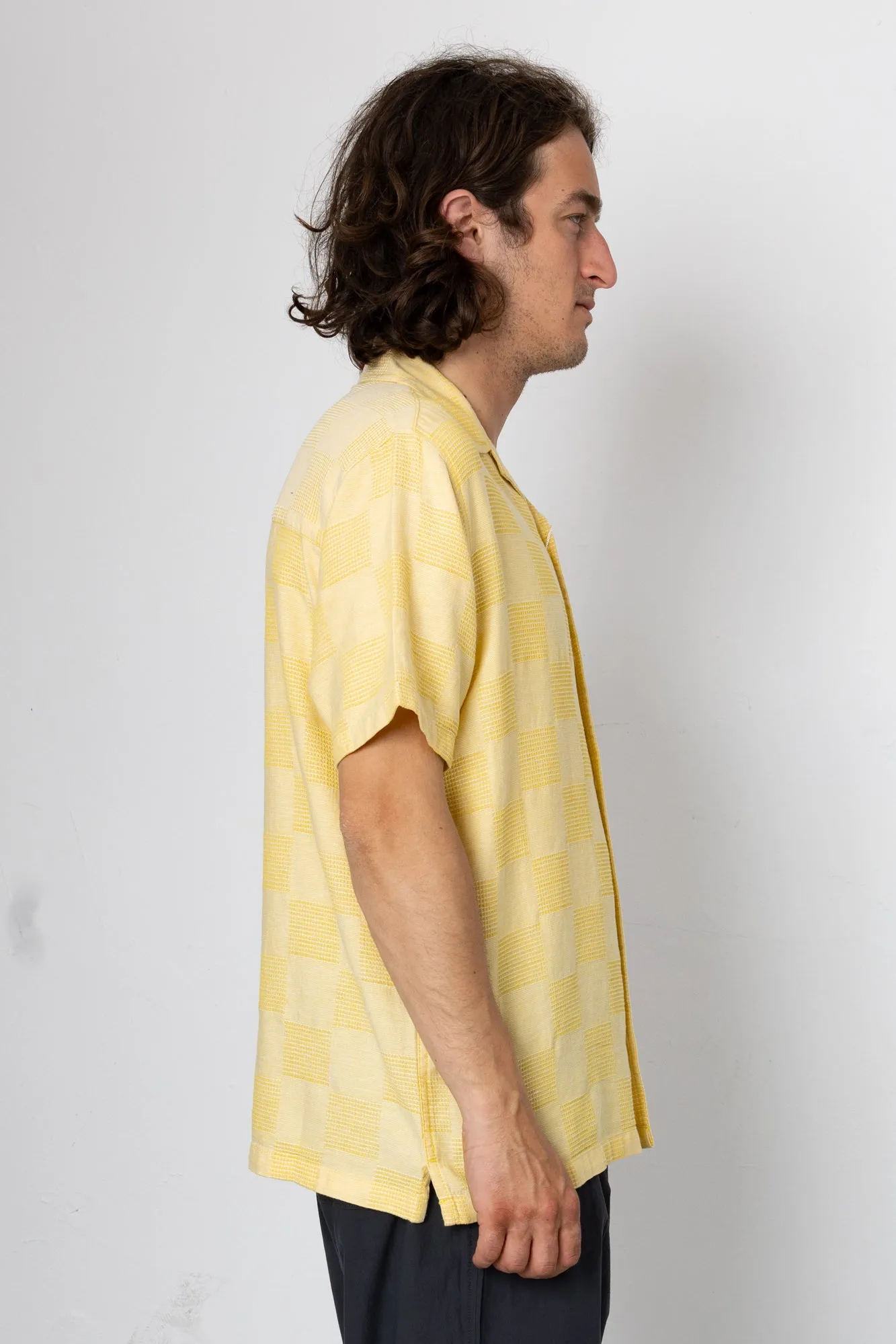 Patch Short Sleeve Shirt - Soft Yellow sold by Folk product image thumbnail 3