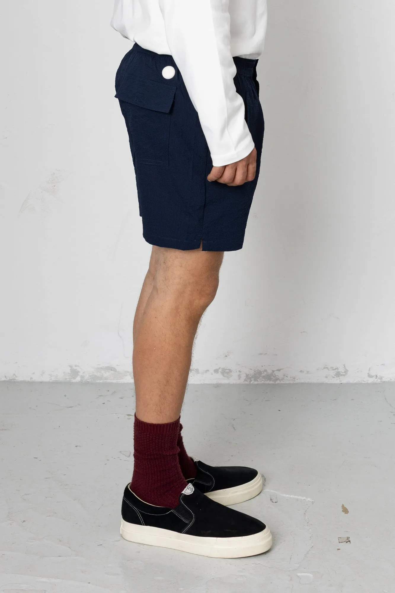 Coleman Textured Swim Short - Navy sold by Folk product image thumbnail 3