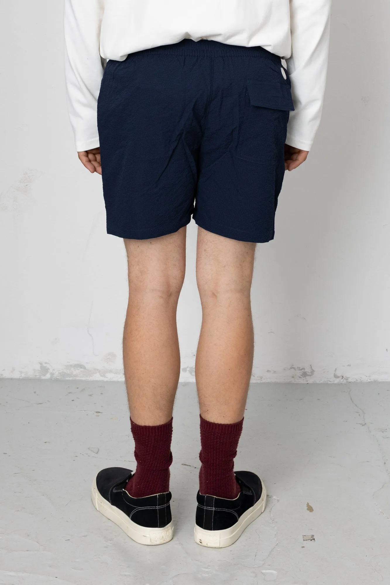 Coleman Textured Swim Short - Navy sold by Folk product image thumbnail 4