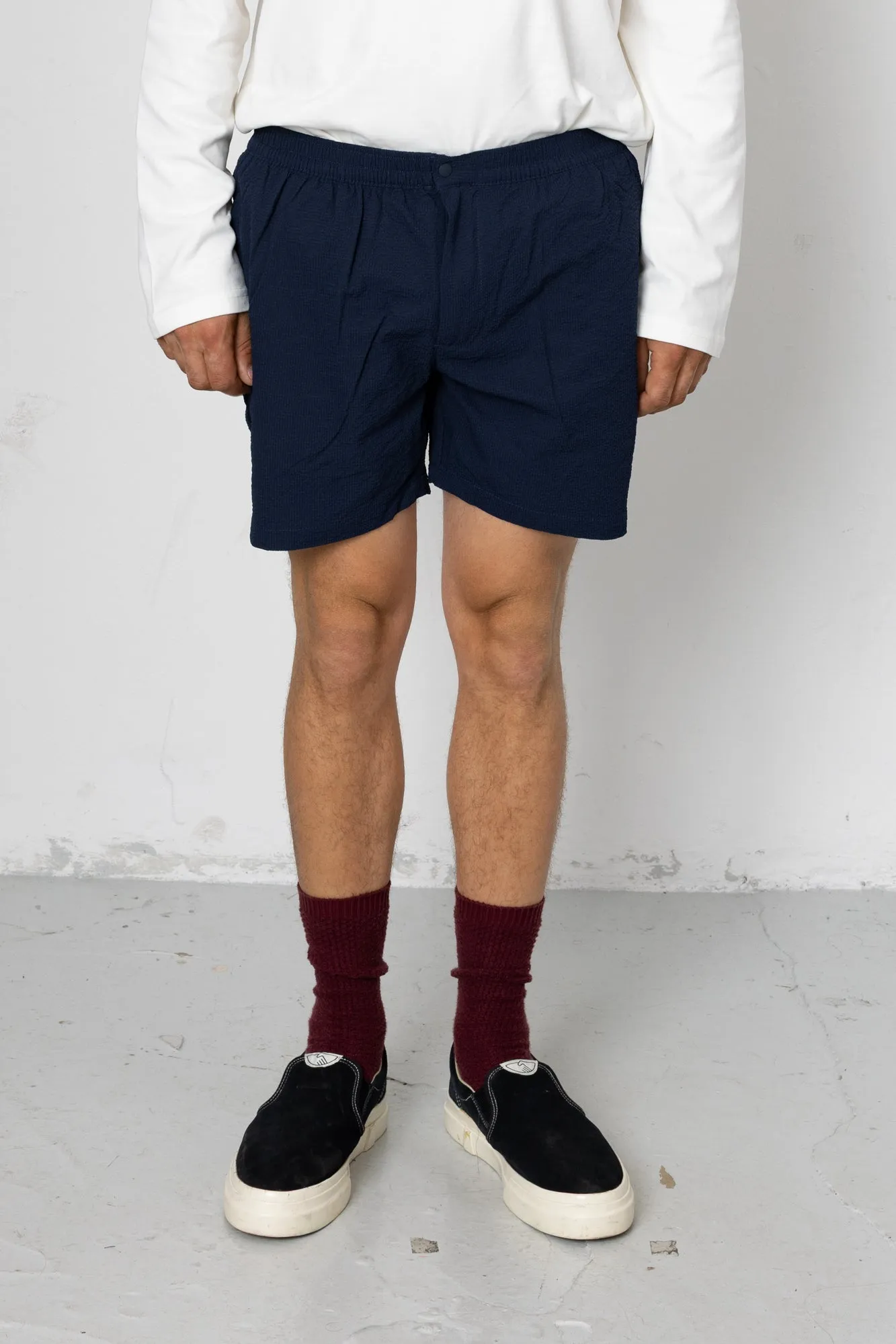 Coleman Textured Swim Short - Navy sold by Folk