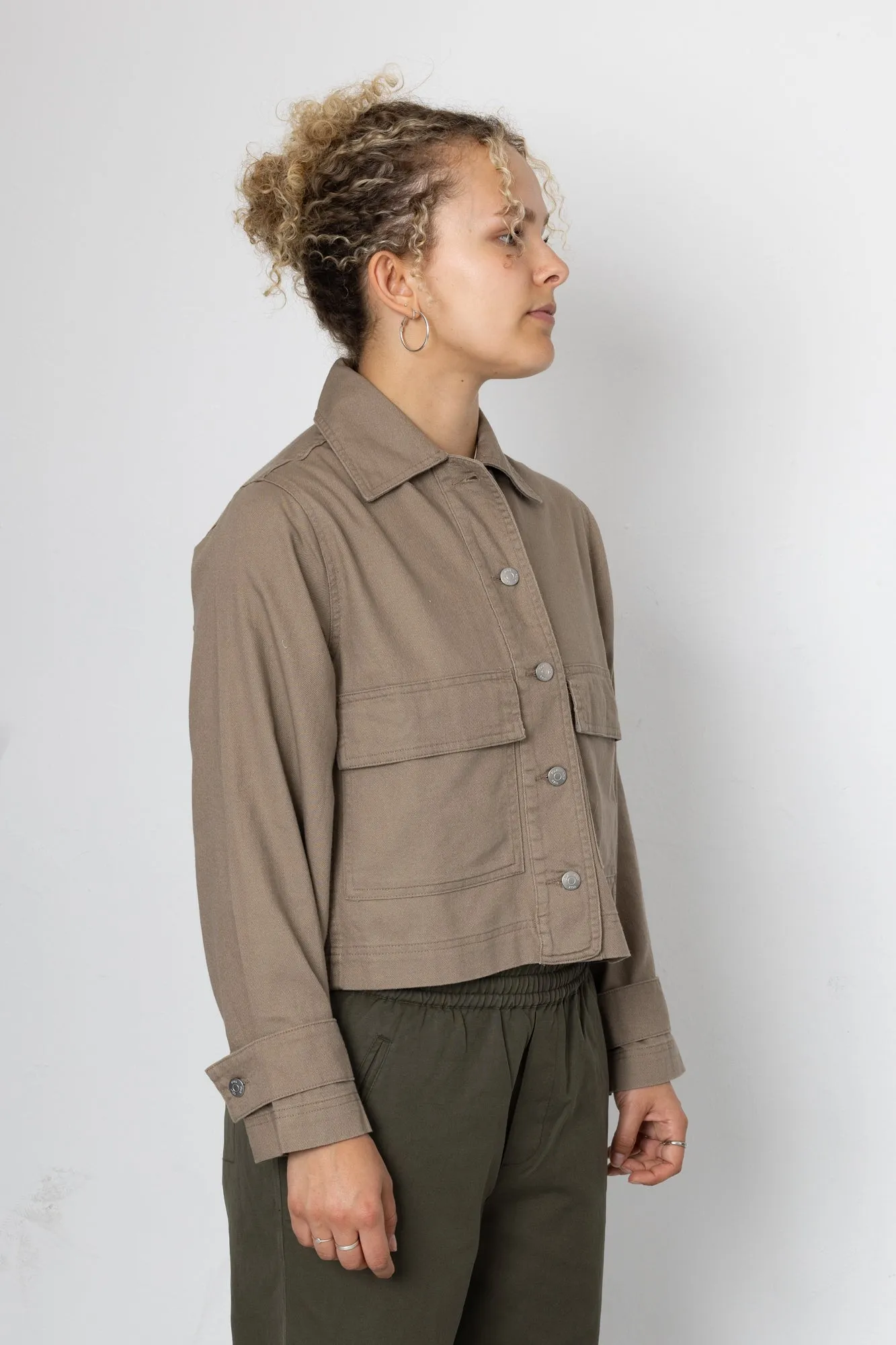 Edi Linen Blend Jacket - Tobacco sold by Folk product image thumbnail 2