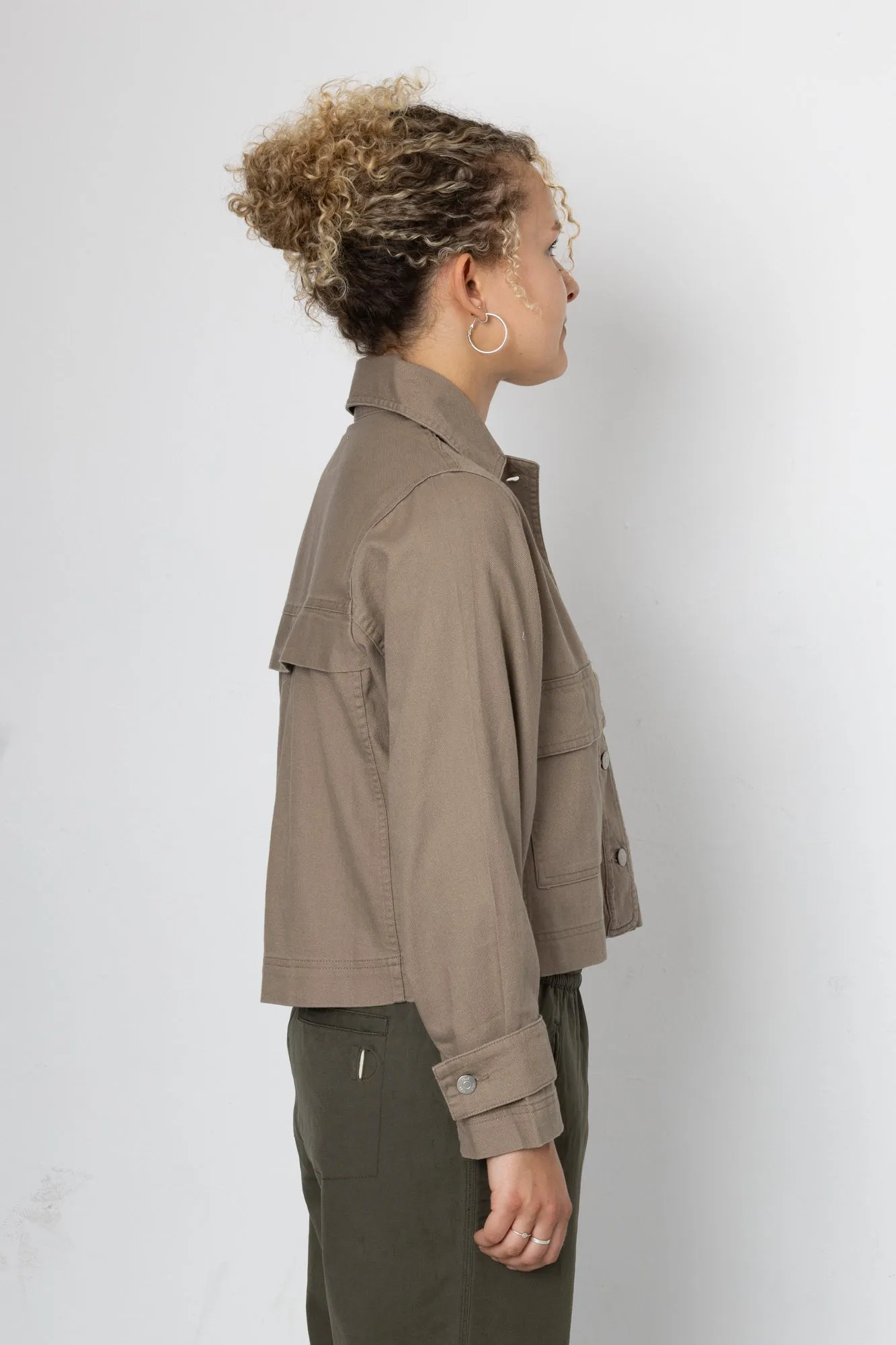 Edi Linen Blend Jacket - Tobacco sold by Folk product image thumbnail 3