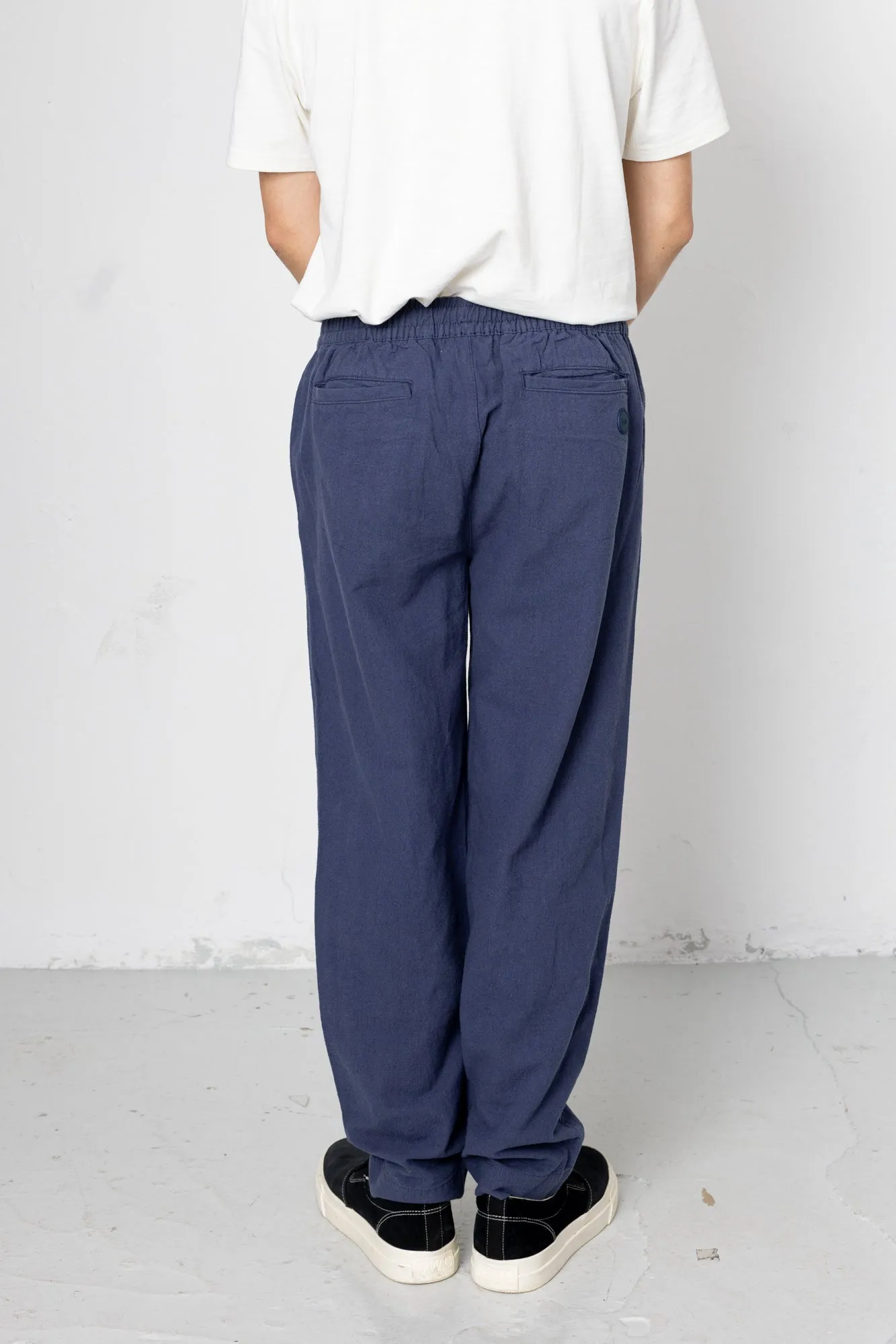 Darwin Assembly Crinkle Trouser - Blue sold by Folk product image thumbnail 4
