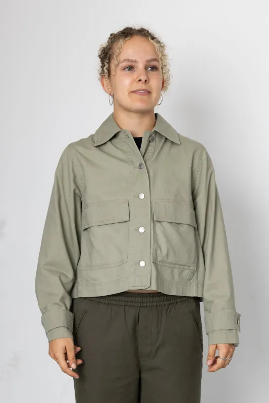 Edi Linen Blend Jacket - Khaki made by Folk
