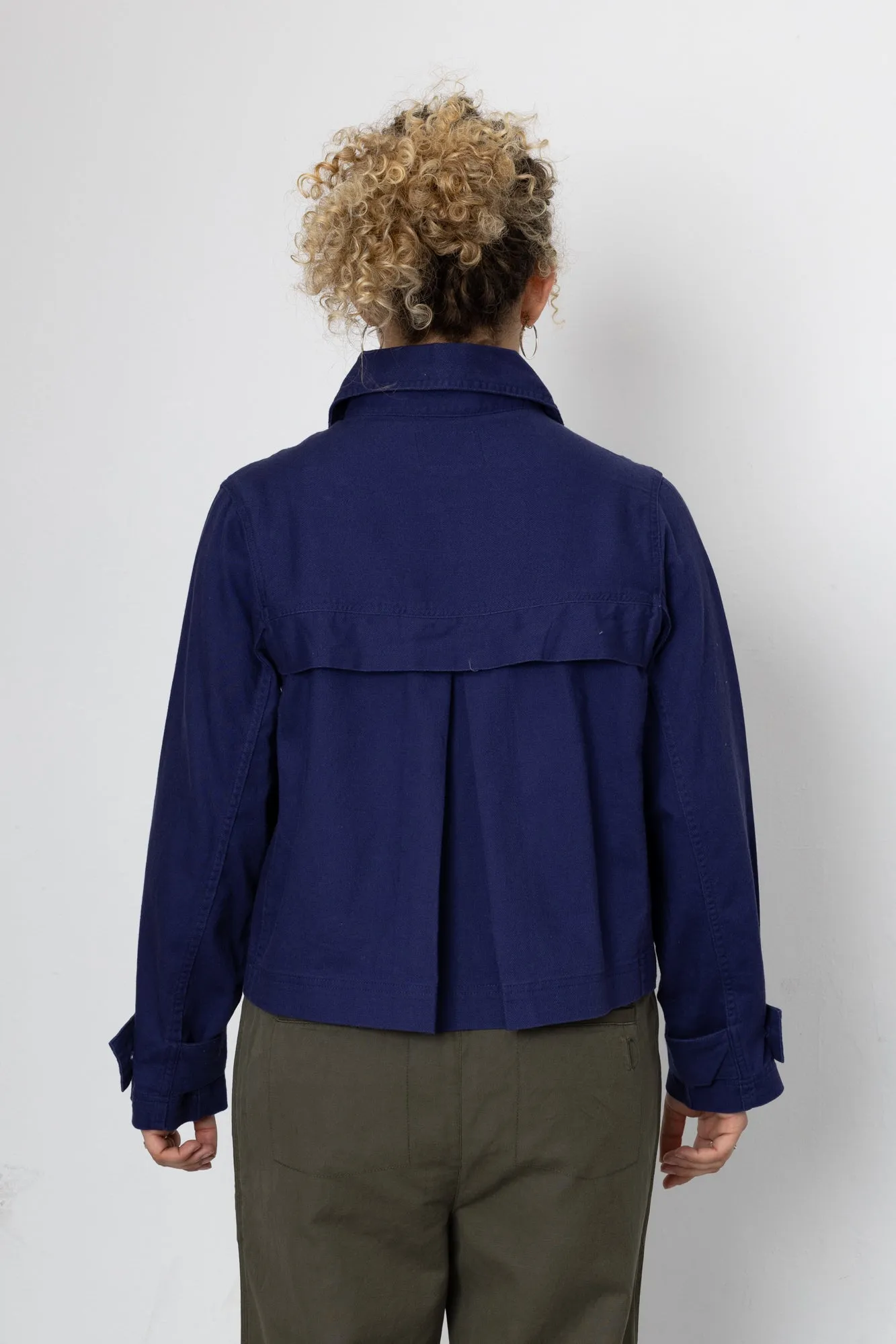 Edi Linen Blend Jacket - Indigo sold by Folk product image thumbnail 4