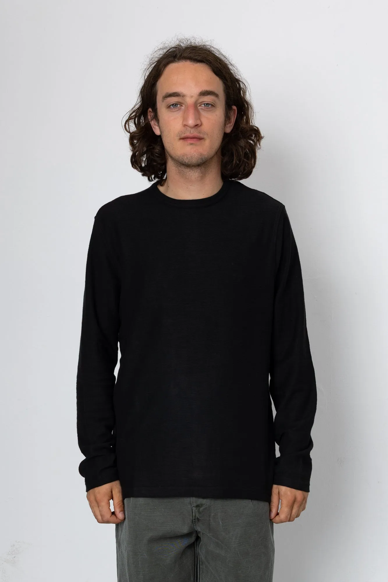 Ray Long Sleeve T-Shirt - Black sold by Folk