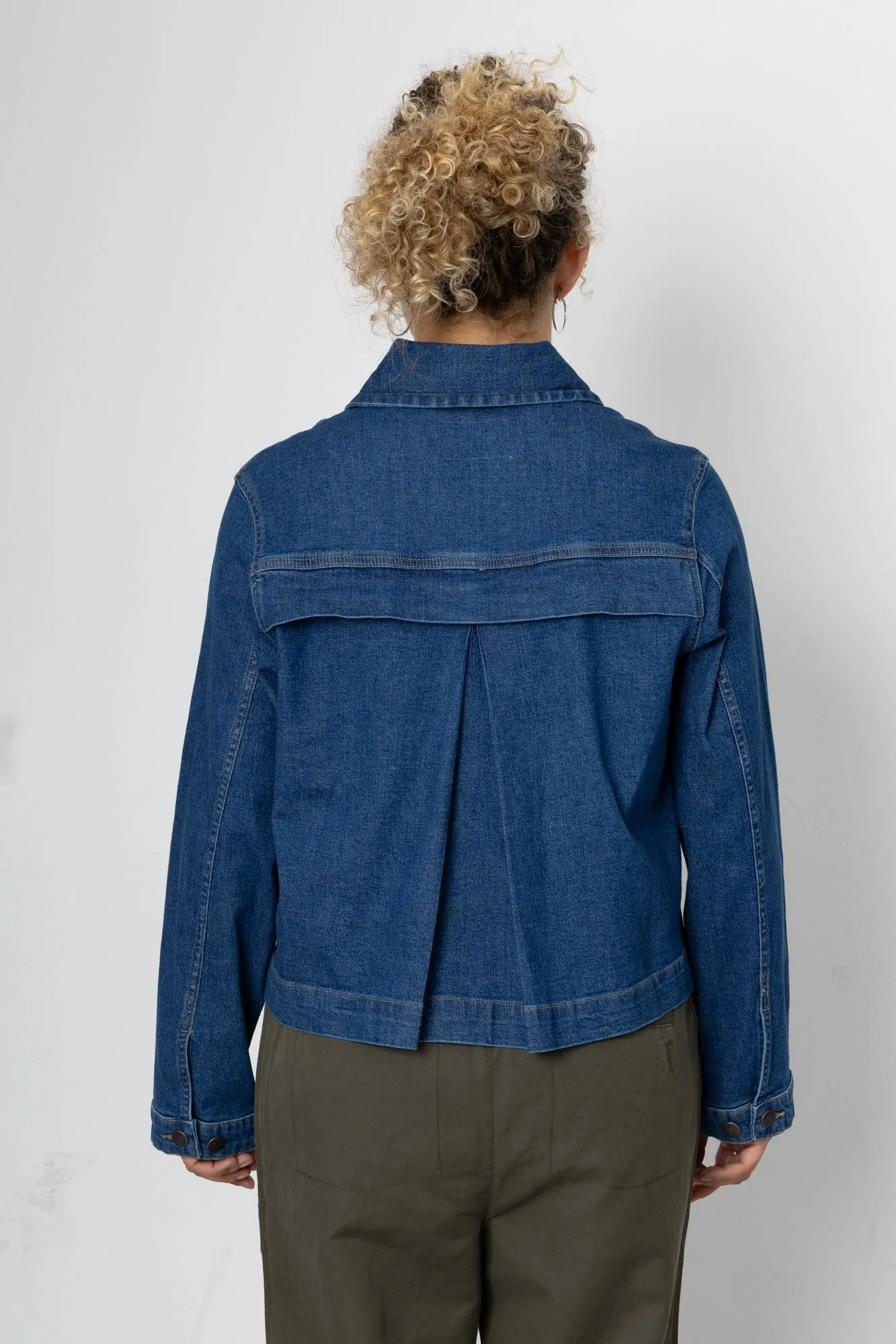 Blake Jacket - Mid Wash Denim sold by Folk product image thumbnail 3