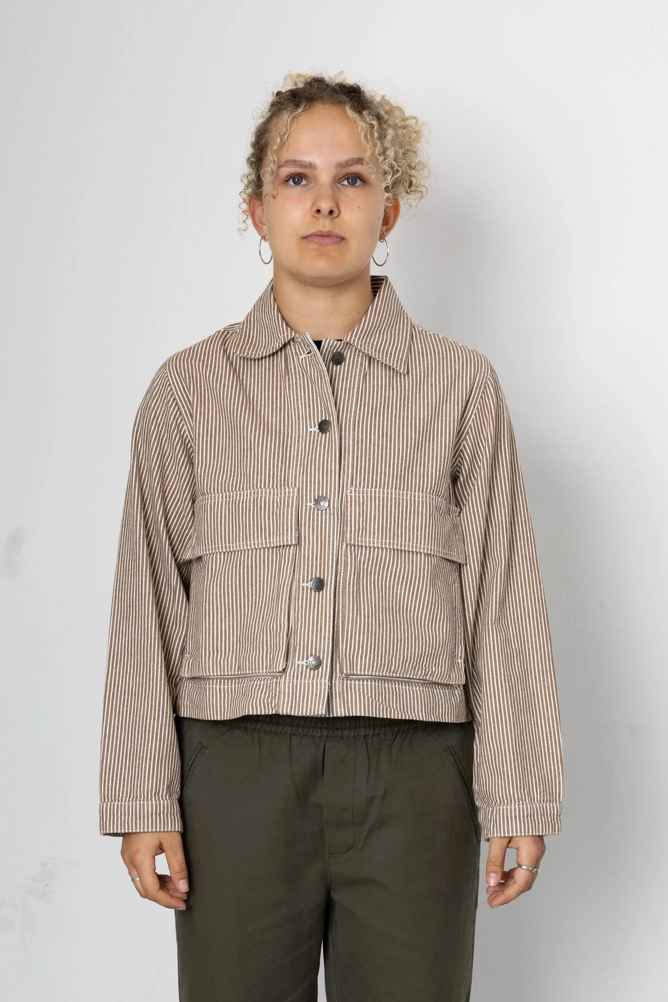 Blake Jacket - Partridge Stripe sold by Folk