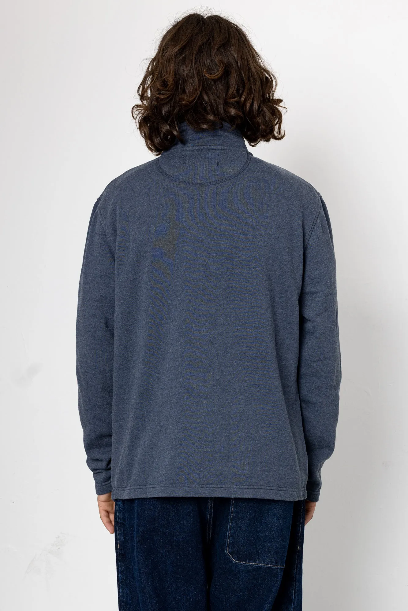 Flint Quarter Zip Sweatshirt - Navy sold by Folk product image thumbnail 5