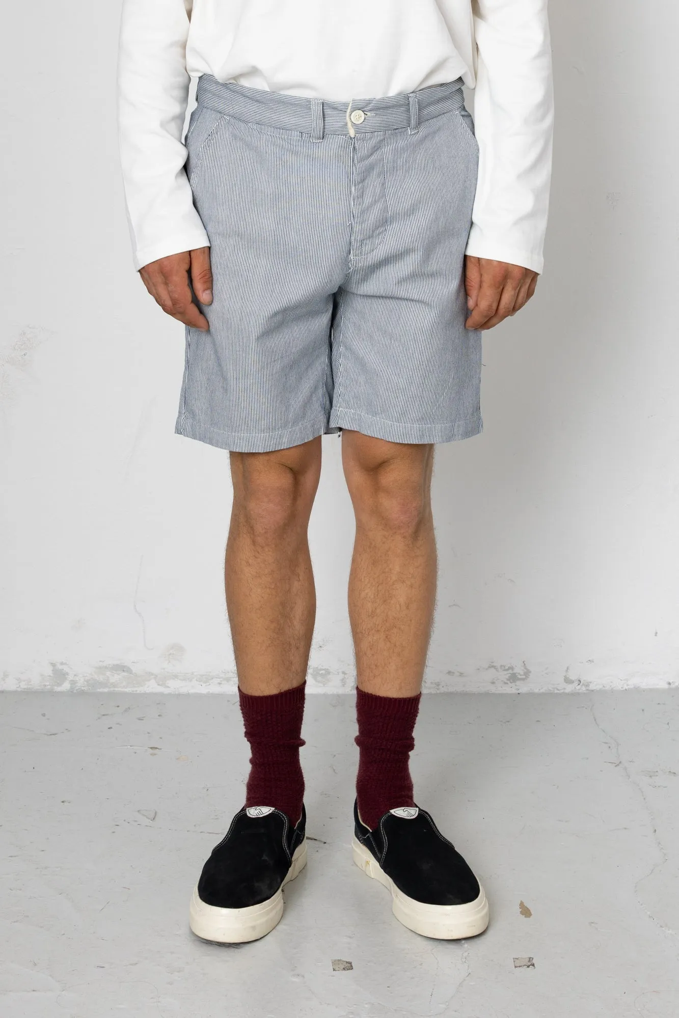 Vince Shorts - Blue Stripe sold by Folk