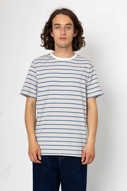 Sneak T-Shirt - Ecru / Stone / Blue made by Folk